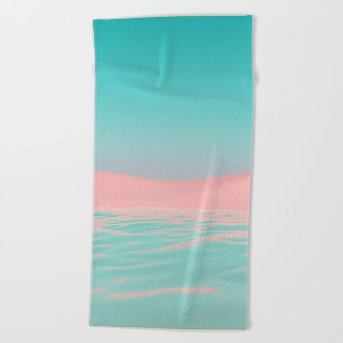 Pink Beach Beach Towel