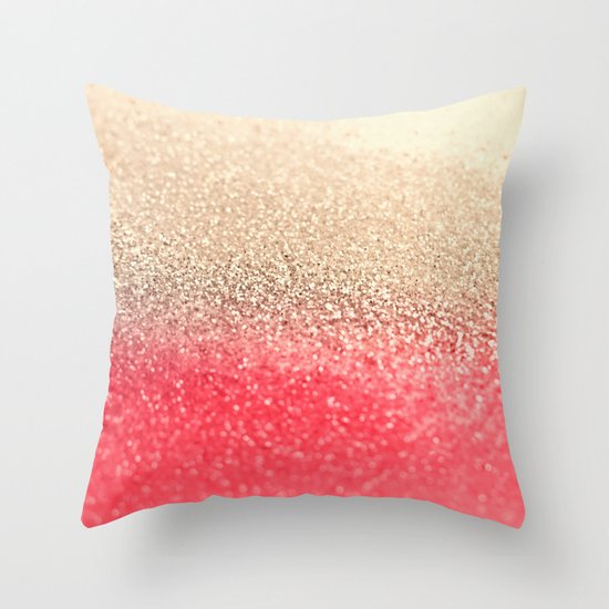 GOLD CORAL Throw Pillow