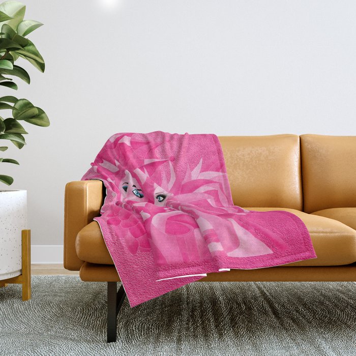 Shared Secrets in Pink Throw Blanket