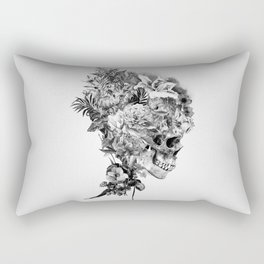 Skull VI BW Rectangular Pillow
