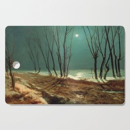  Landscape in Winter at Moonlight - Carl Blechen Cutting Board