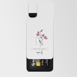 April Birth Flower | Sweet Pea Android Card Case