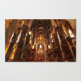 Basilica de la Sagrada Familia Canvas Print