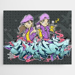 Graffiti girls Jigsaw Puzzle