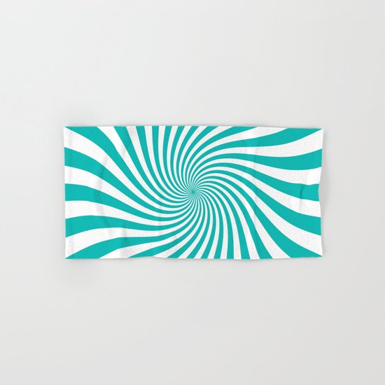 Swirl (Tiffany Blue/White) Hand & Bath Towel