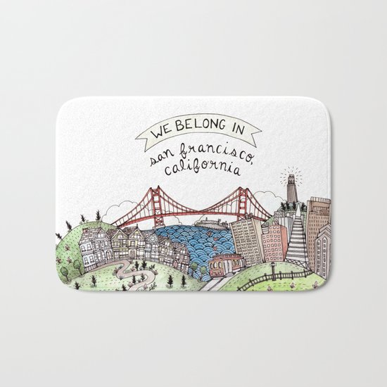 We Belong in San Francisco Bath Mat