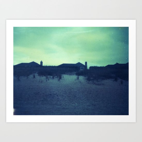 Beach house Art Print