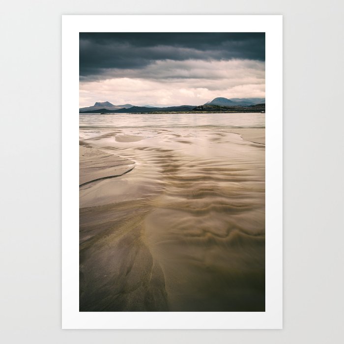 Beach And Mountains Ii Art Print By Davidlichtneker