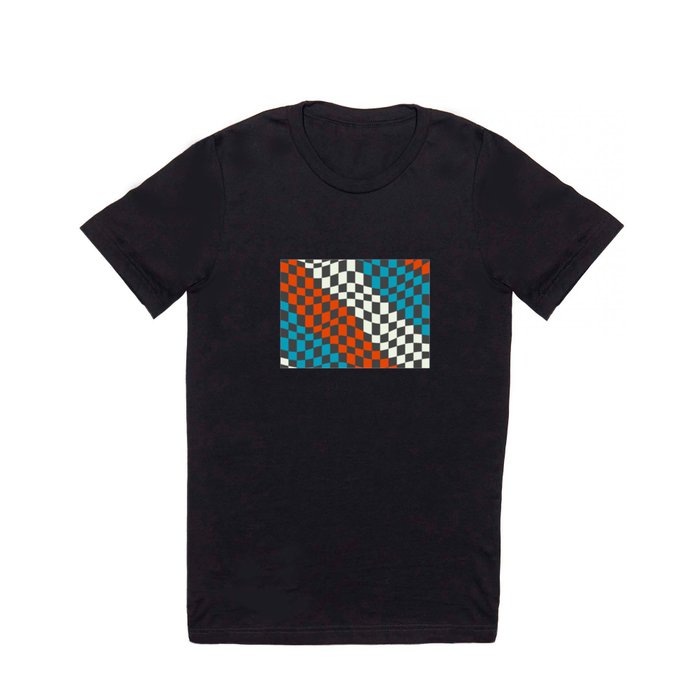 Bauhaus wavy checker T Shirt