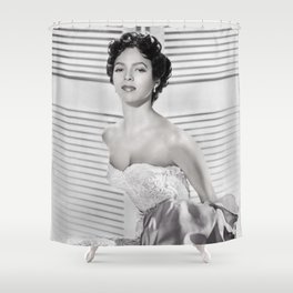 Dorothy Dandridge, Hollywood Starlet black and white photograph / black and white photography Shower Curtain