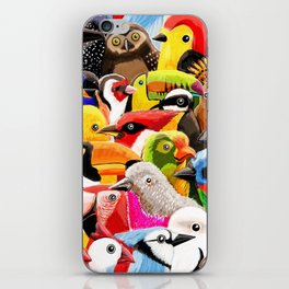 Brazilian birds (and a bluejay) iPhone Skin