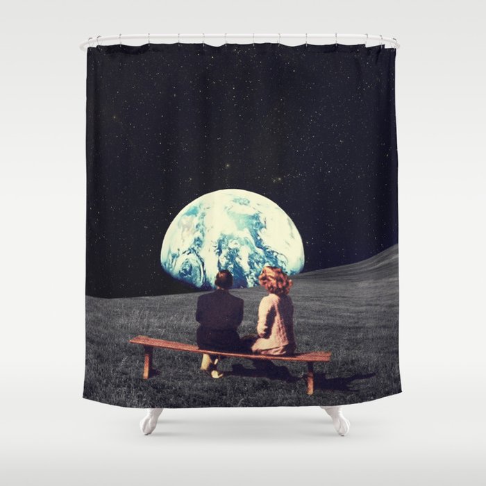 We Used To Live There Shower Curtain