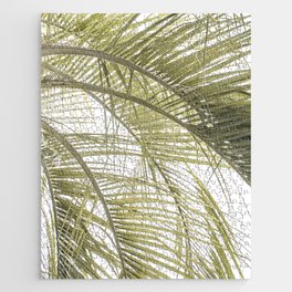 Tropical Palm Branches | Botanical Summer Leaves Art Print in Italy | Travel Photography in Green Jigsaw Puzzle