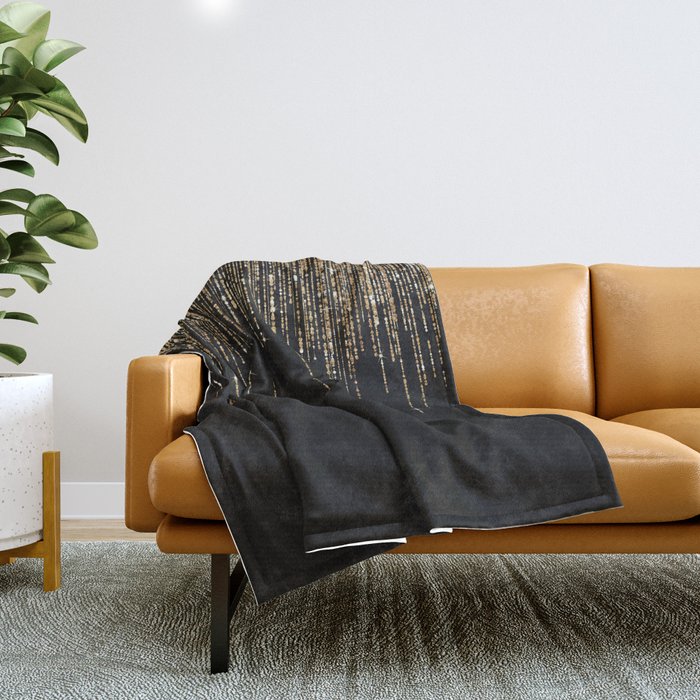 Black fringe throw blanket outlet