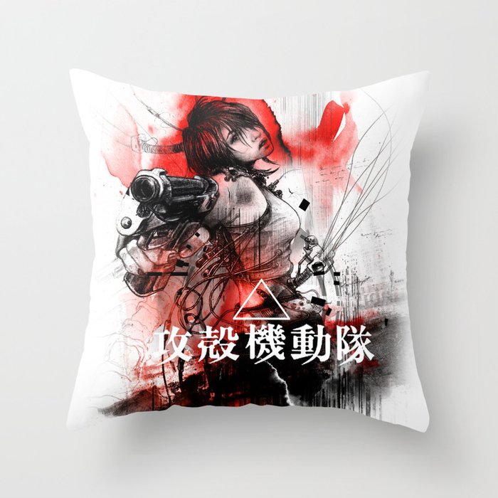 Ghost in the Shell Throw Pillow