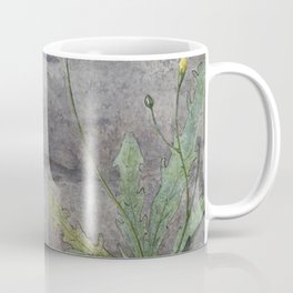 Frog by a Dandelion with Flies  Coffee Mug