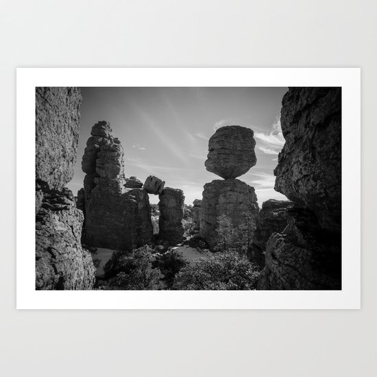 Big Balanced Rock Art Print