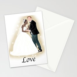 Forever Love Greeting Card, Interracial Marriage  Stationery Cards