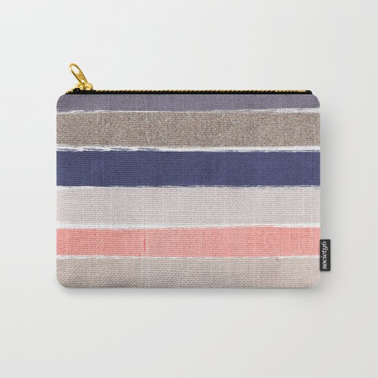 Sofie - Modern watercolor abstract painting brushstrokes feminine pop dorm college hipster art pink Carry-All Pouch