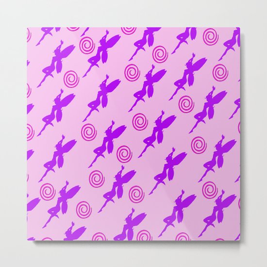 Swirly Fairy Metal Print