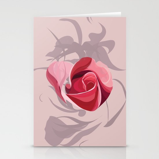 Rose Stationery Cards