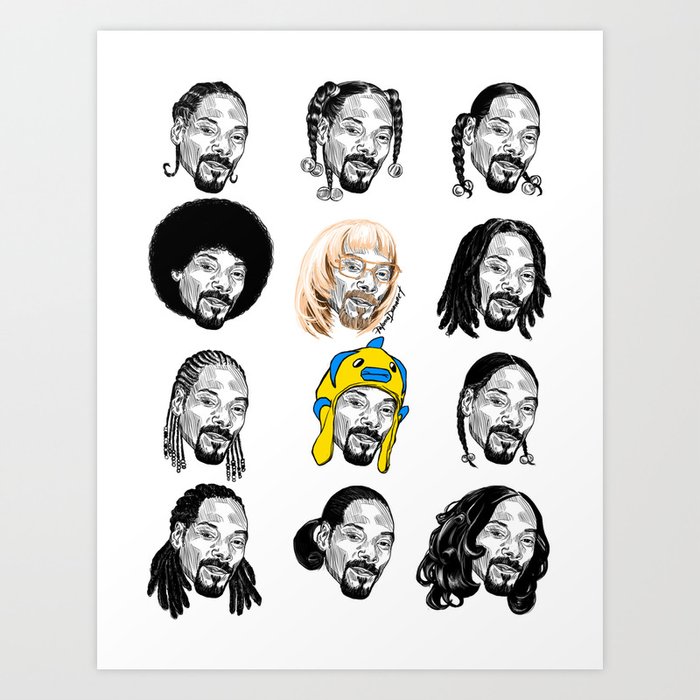 Snoop Dogg Hair Art Print