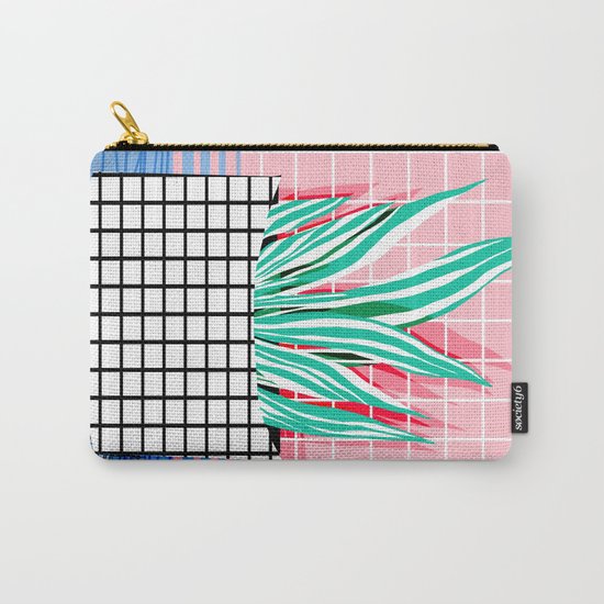 Glam - pop art memphis neon house plants throwback retro 80s style cool brooklyn style minimalism Carry-All Pouch