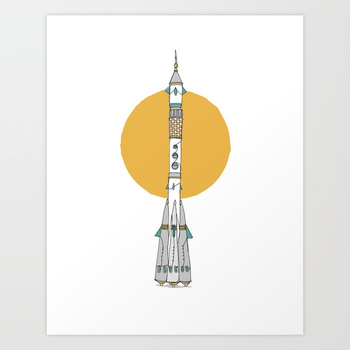 Rocket Art Print