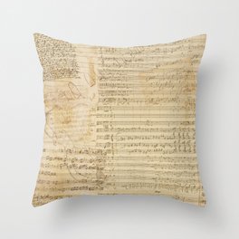 Classical music notations Throw Pillow