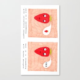 Strawberry Thoughts Canvas Print