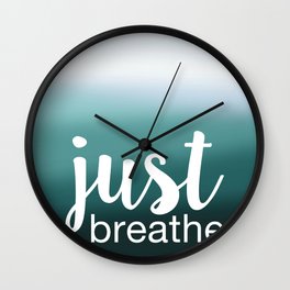 Just Breathe Wall Clock | Funny, Food, People, Nature 