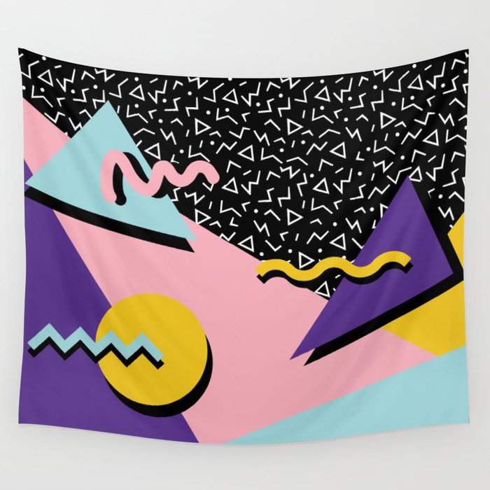 Memphis Pattern 23 - 80s Retro - Pastel Colors Wall Tapestry