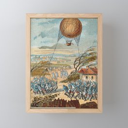 Hot Air Balloon - Early Flight V Framed Mini Art Print