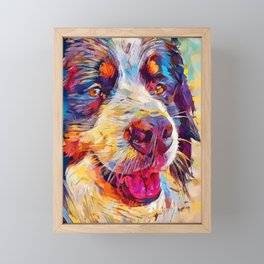 Bernese Mountain Dog 2 Framed Mini Art Print