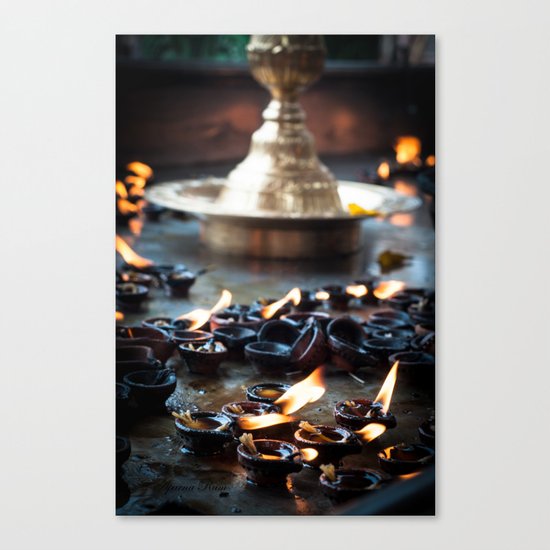 Divine Diyas Canvas Print