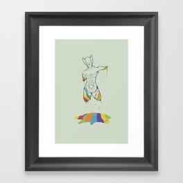 D-colored Framed Art Print