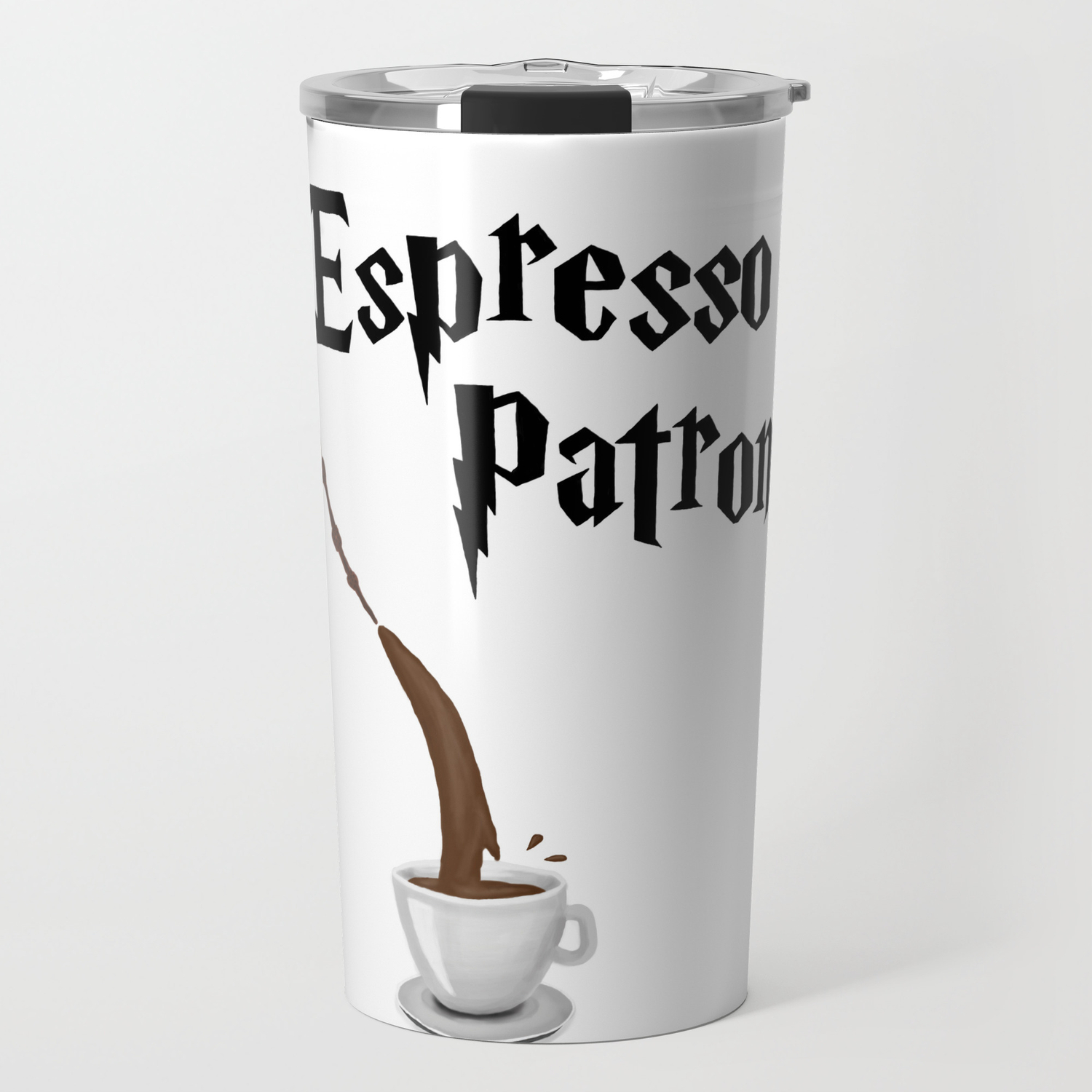 Espresso Patronum Design Travel Mug By Designbysiamybooks Society6 Espresso Patronum Design Travel Mug By
