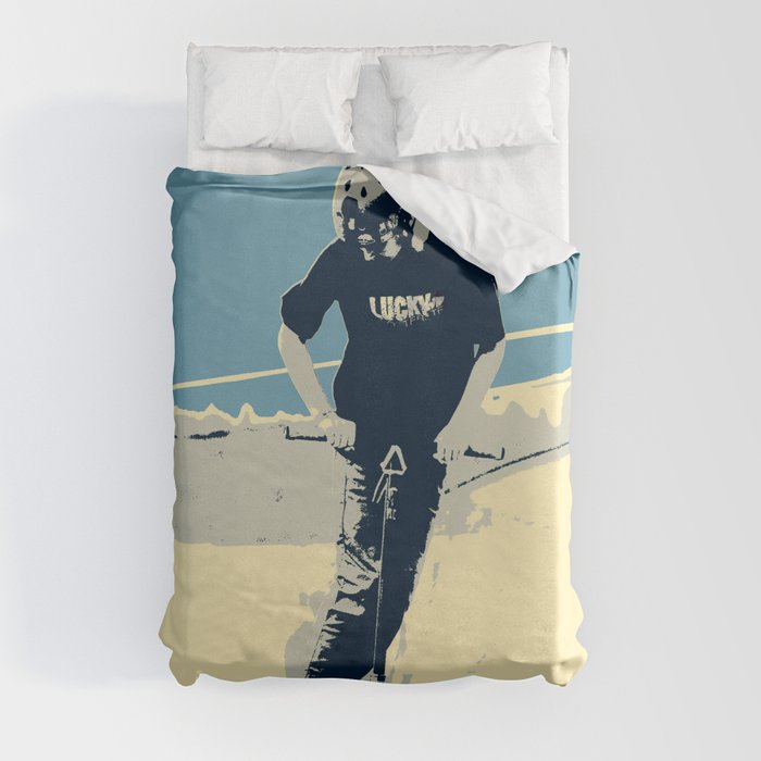 On the Rim - Scooter Boy Duvet Cover