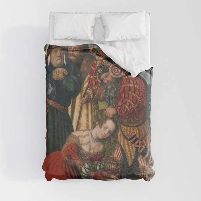 Lucas Cranach The Martyrdom of Saint Barbara  Duvet Cover