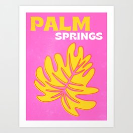 Palm Springs: Vintage Travel Colour Series 06 Art Print