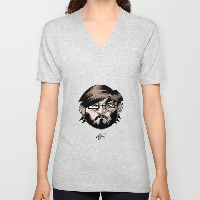 Armin's Faces - 003 - angry V Neck T Shirt