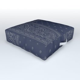 Blue Bandana Outdoor Floor Cushion