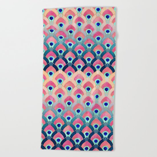Feathered 1 - Long Beach Towel