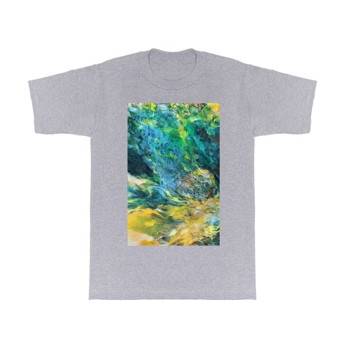 Abstract Fusion Exodus, Horizontal Bright Oil Painting T Shirt