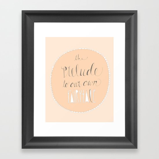 Prelude to our fairytale Framed Art Print