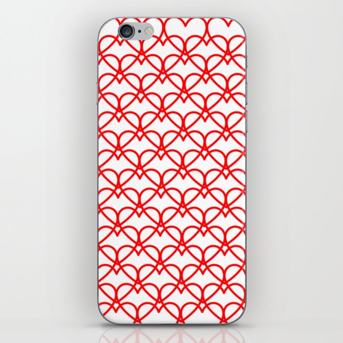 Red Hearts iPhone Skin