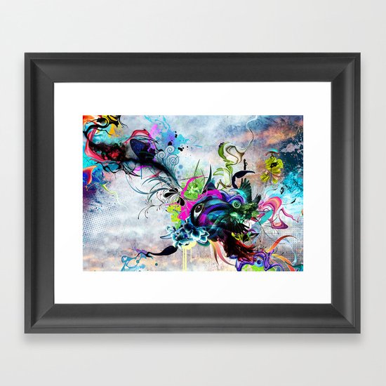 Streaming Eyes Framed Art Print