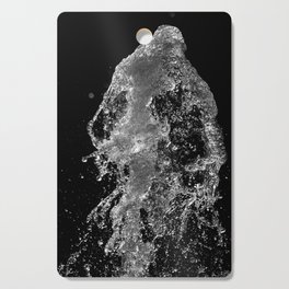 Art with water | Woman liquid shape | Black and White High-speed Photo Cutting Board
