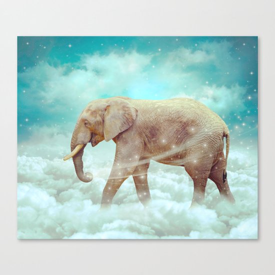 Walk With the Dreamers (Elephant in the Clouds) Canvas Print