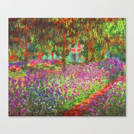 The Artist's Garden at Giverny - Claude Monet 1900 Canvas Print